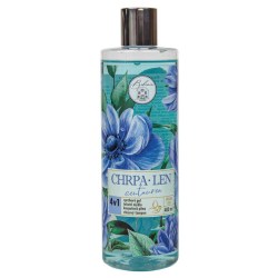 Chrpa a len 4v1 sprchový gel, šampon, pěna a mýdlo 400 ml