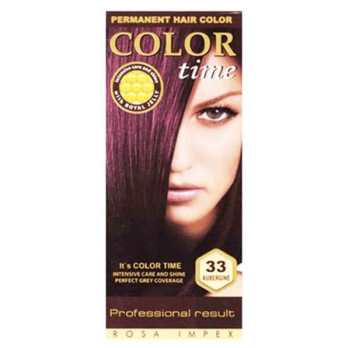 Color Time Permanentní Barva na vlasy 33 Lilek 100 ml