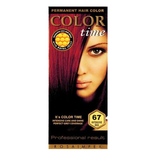 Color Time Permanentní Barva na vlasy 67 intenzivní červená 100 ml