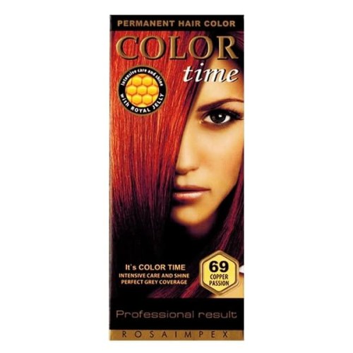 Color Time Permanentní Barva na vlasy 69 měděná vášeň 100 ml