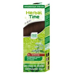 Henna Herbal Time přírodní barva na vlasy 6 Čokoláda 75 ml
