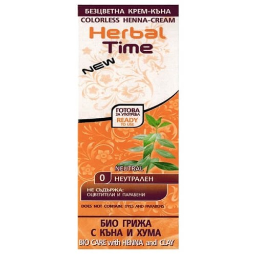 Herbal Time přírodní Henna na vlasy 0 Neutral 75 ml