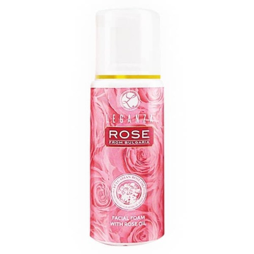 Leganza Rose čisticí pěna na obličej s růžovým olejem 100 ml