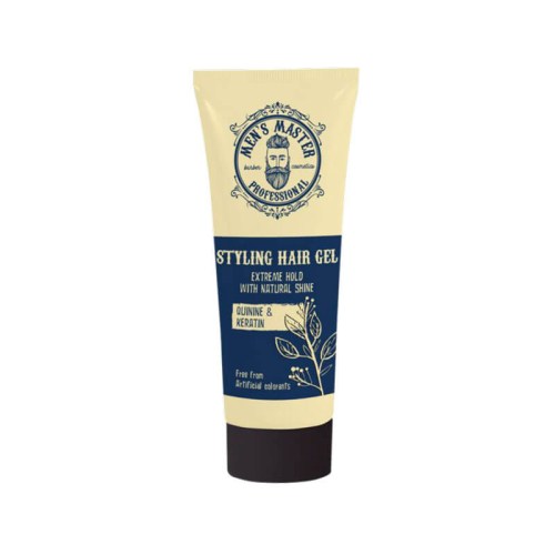 Mans Master Stylingový gel na vlasy s chininem a keratinem 100 ml