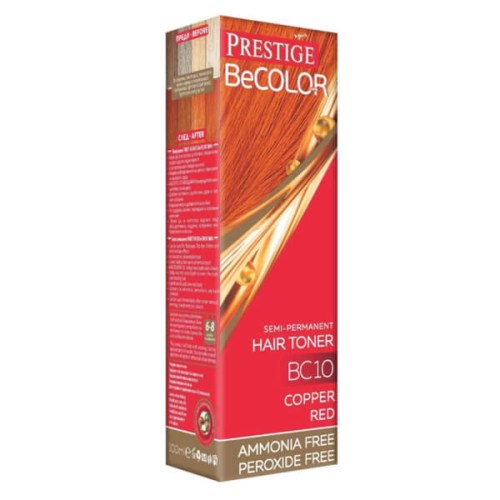 Prestige Be Color Semi-permanentní barva na vlasy BC10 měděná červená 100 ml