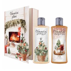 Vánoční kosmetická sada - kniha Vánoční přání 2x 250 ml