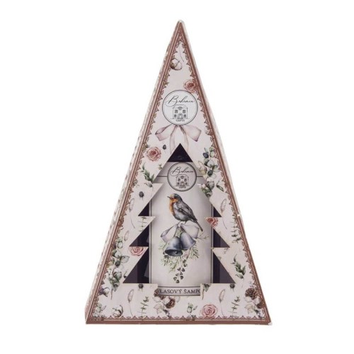 Vánoční vlasový šampon 100 ml v krabičce - ptáček a zvonečky